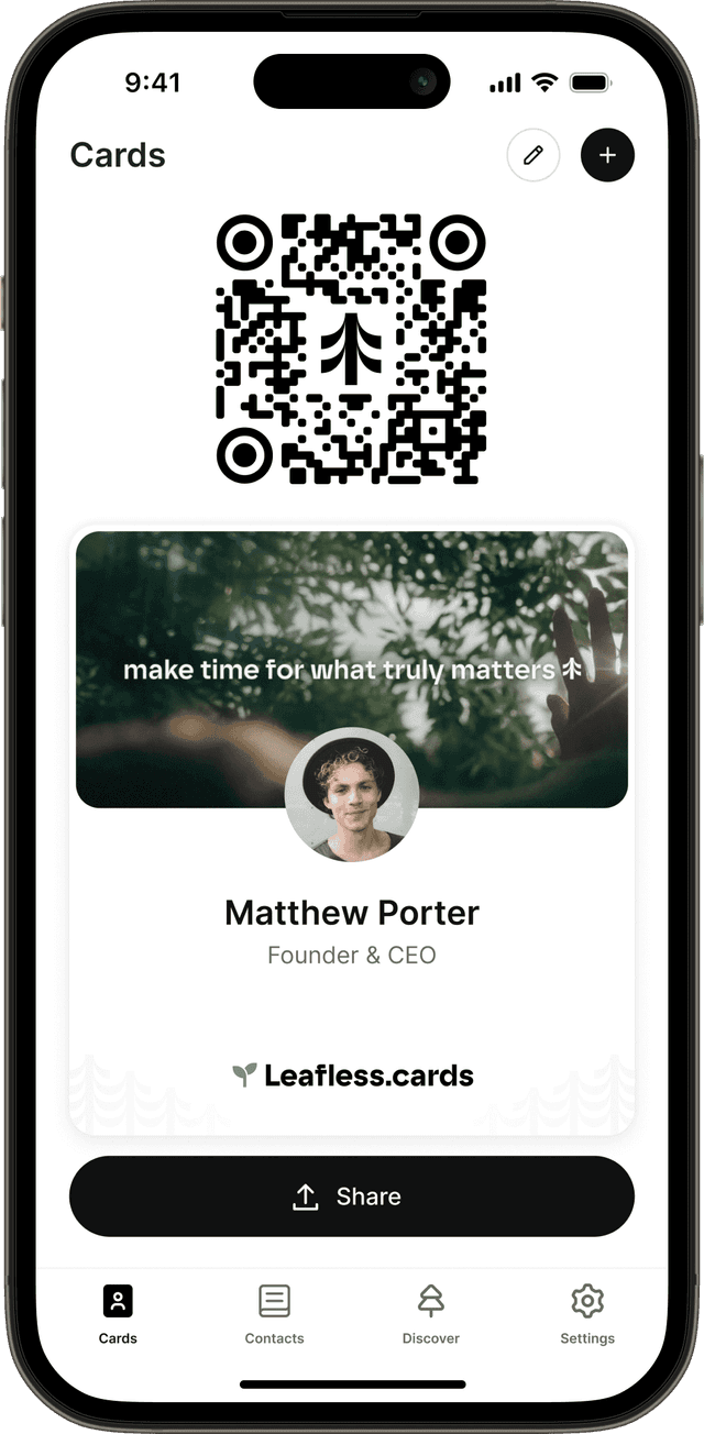 App interface on iPhone